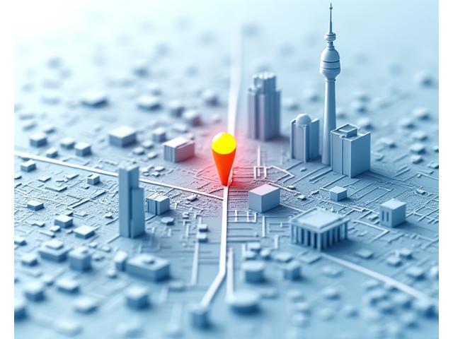 Karte von Berlin mit dem Standort von Lichtblick Kredite in Friedrichshain hervorgehoben